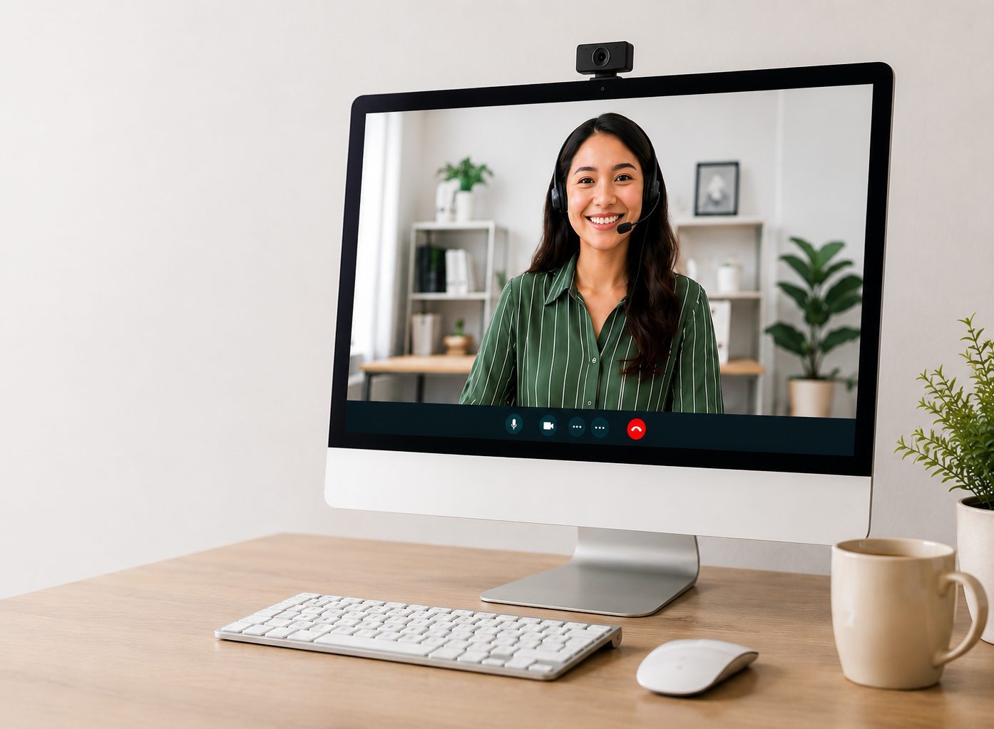 Well-trained virtual staff member supporting a business remotely
